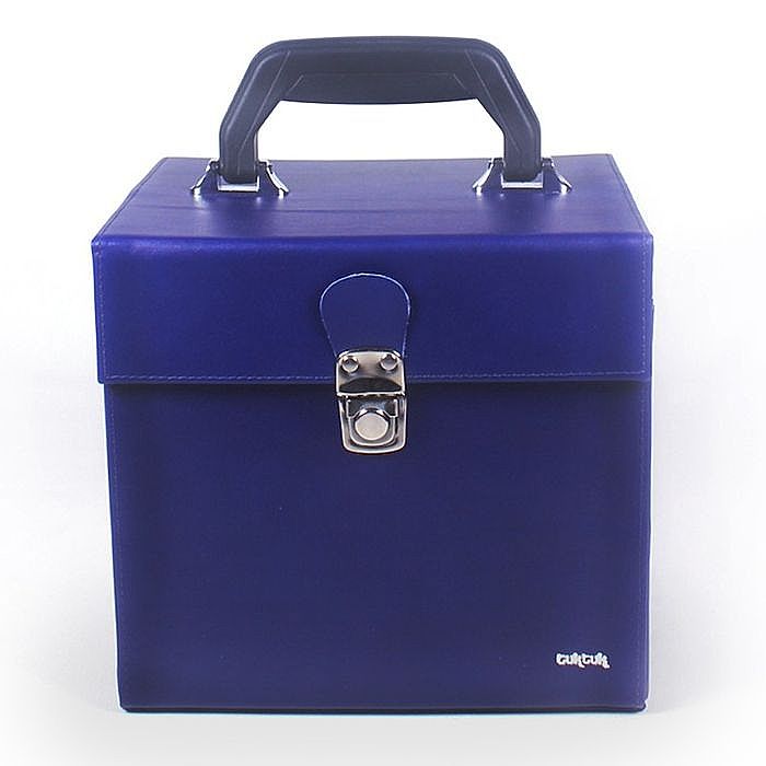 TUK TUK - Tuk Tuk 7" Leather Record Box (cobalt blue)