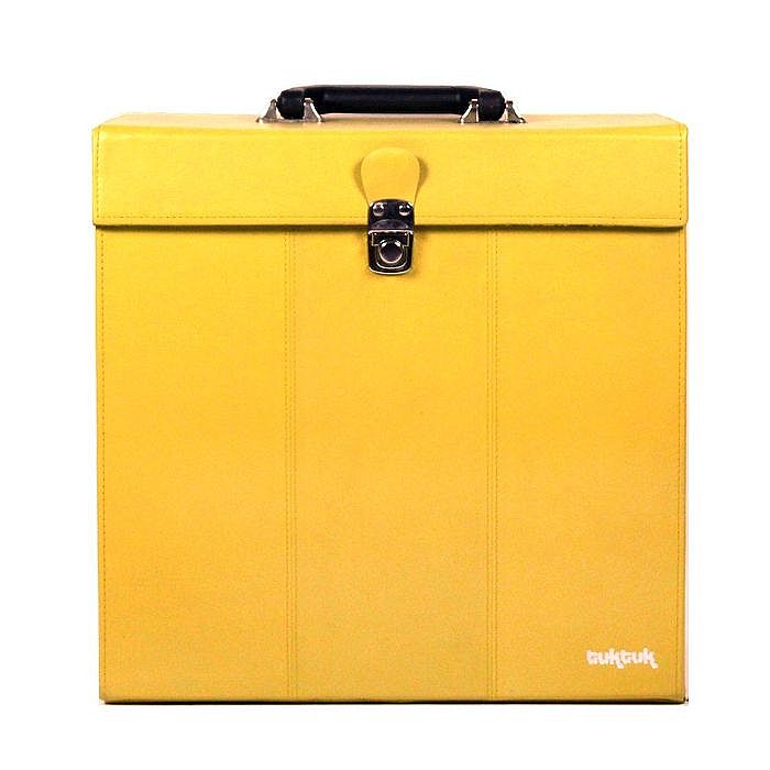TUK TUK - Tuk Tuk 12" Leather Record Box (mustard yellow)