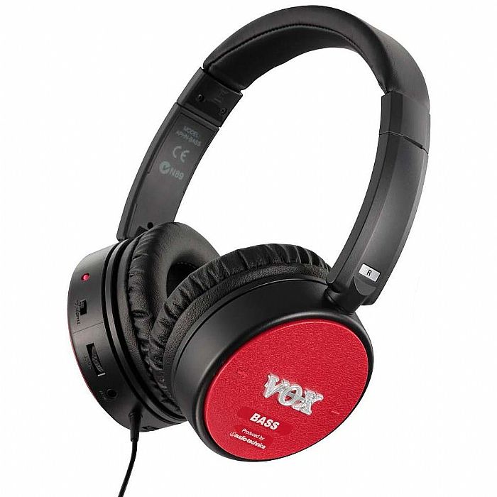 VOX - Vox amPhones Bass Active Guitar Amp Headphones (red)