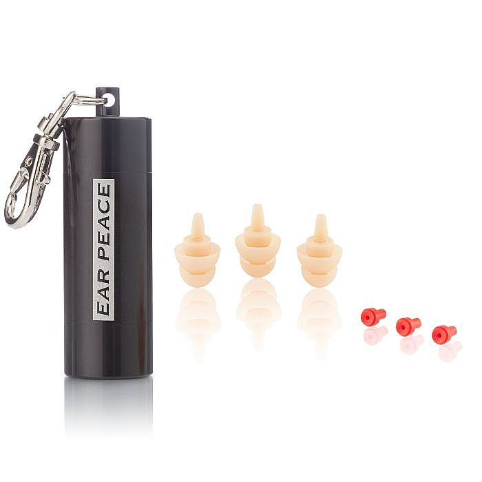 EARPEACE - EarPeace White Ear Plugs With Black Carry Case (pack of 3)