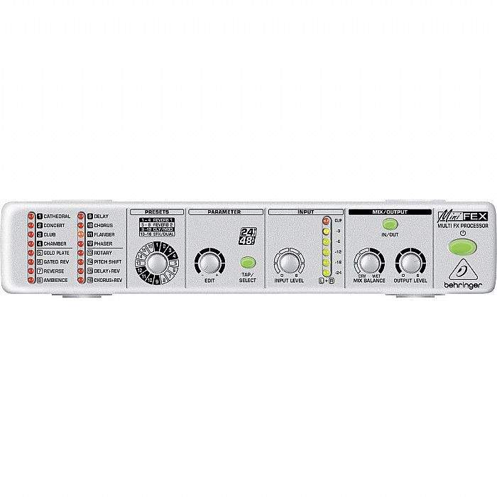 BEHRINGER - Behringer FEX800 MINIFEX Ultra Compact Stereo Multi Effects Processor