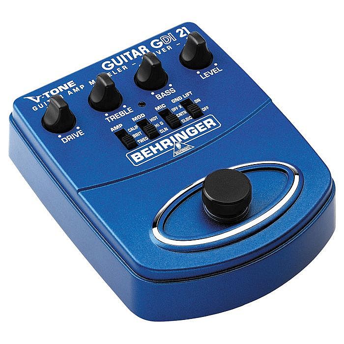 BEHRINGER - Behringer V-Tone Guitar Driver GDI21 Guitar Amp Modeler/Direct Recording Preamp/DI Box