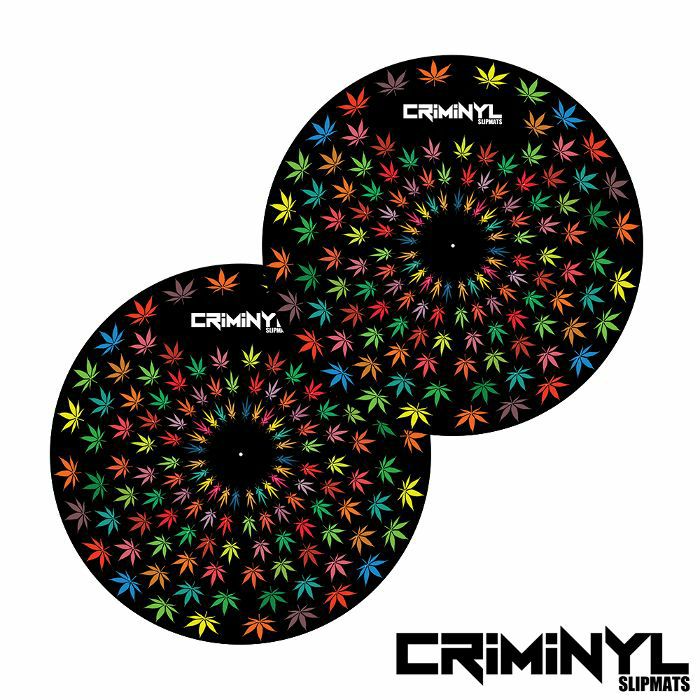CRIMINYL - Criminyl Ganja Leaves 12" Slipmats (pair)