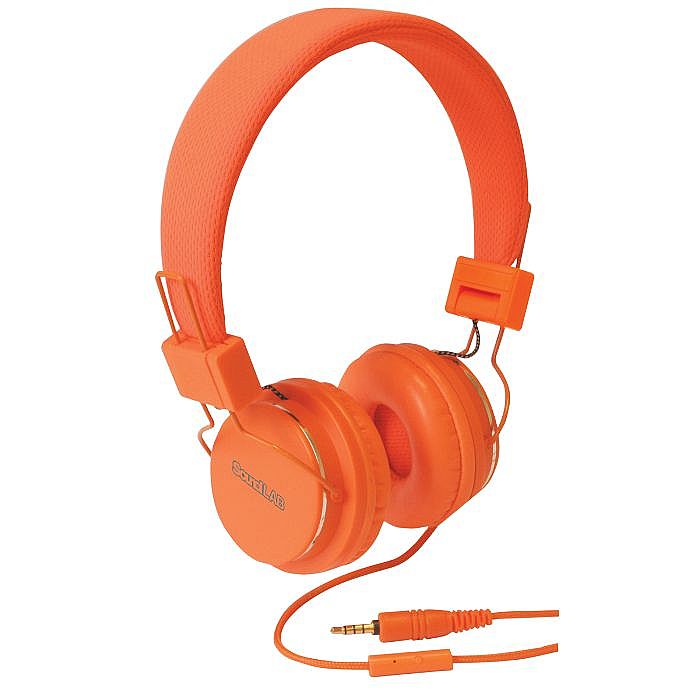 SOUND LAB - Sound LAB Stereo Headphones With Mic (orange)