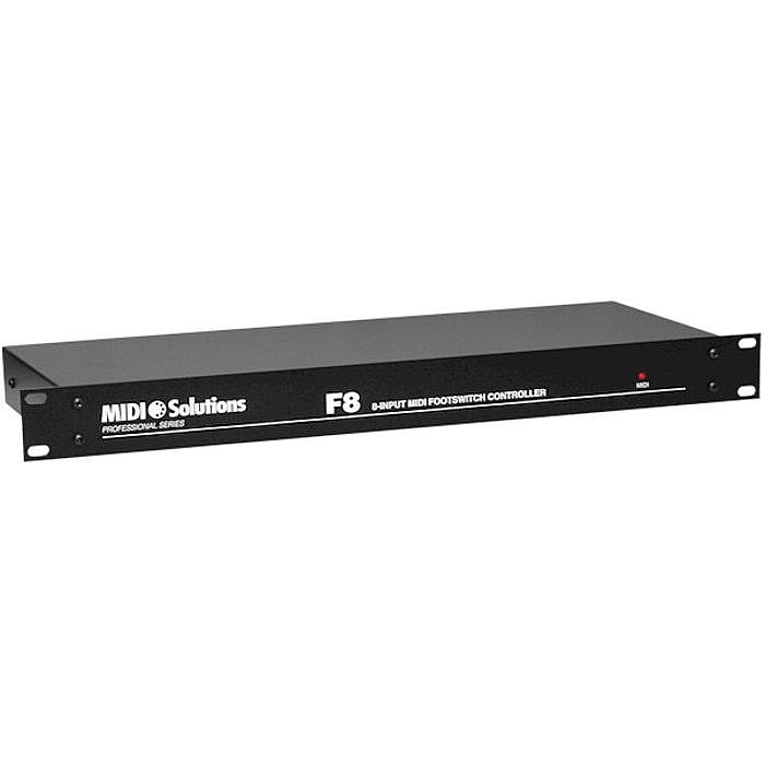 MIDI SOLUTIONS - MIDI Solutions F8 Footswitch Controller Rackmount Unit