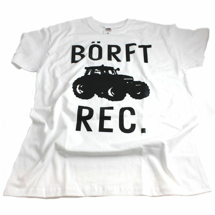 BORFT RECORDS - Borft Records New Logo T-Shirt (medium, white)