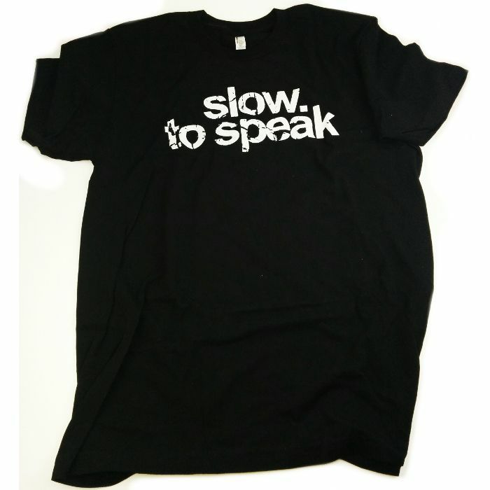SLOW TO SPEAK - Slow To Speak Logo T-Shirt (large, black with white print)