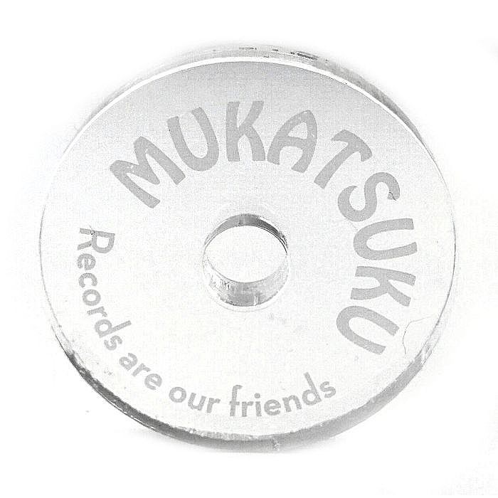 MUKATSUKU - Mukatsuku Branded Records Are Our Friends Plexiglass Clear Acrylic 45 Adapter For Dinked Records (Juno exclusive)