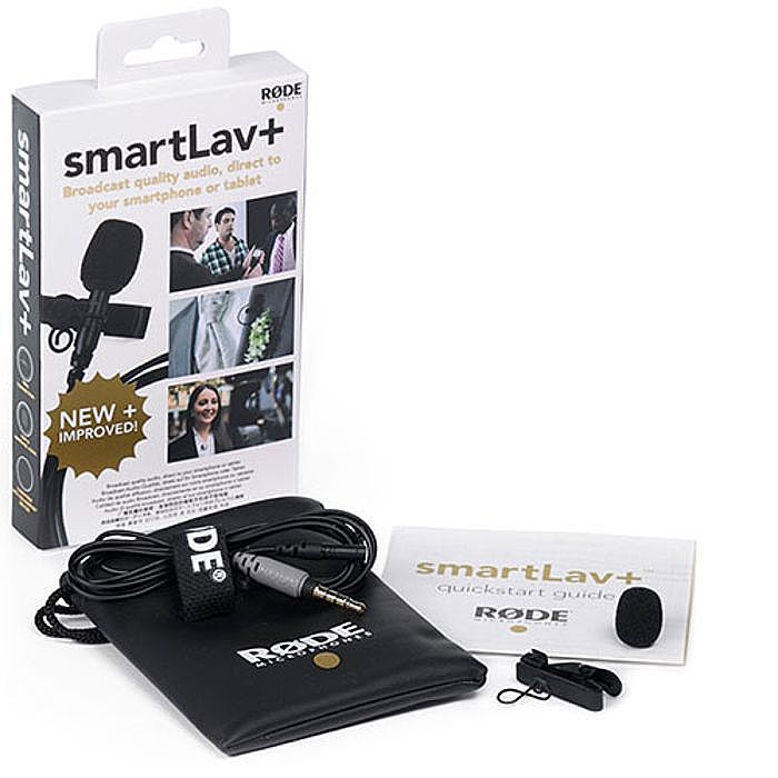 RODE - Rode Smartlav+ Omnidirectional Lavalier Microphone For Apple iPhone, iPad & iPod Touch