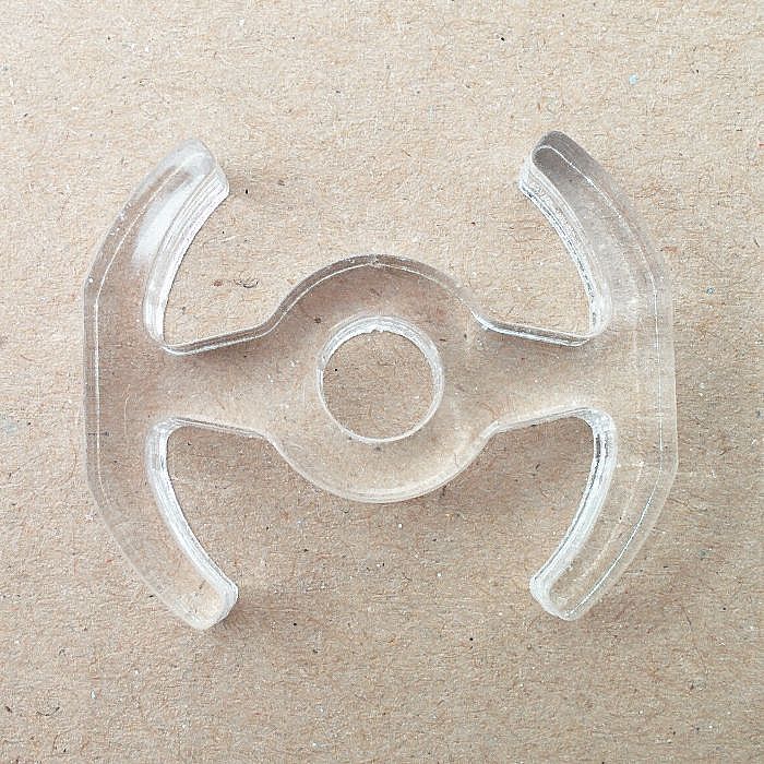 PHONIC DESIGN - Phonic Design Clear Acrylic 45 Adapter (Tie Fighter design)