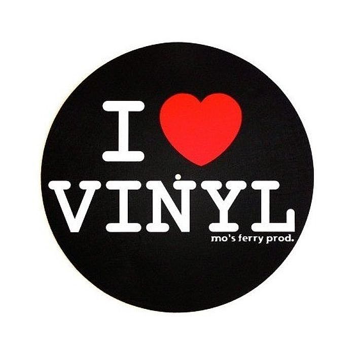 MO'S FERRY PRODUCTIONS - Mo's Ferry Productions I Love Vinyl Slipmats (black, pair)