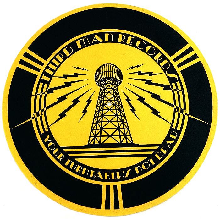 THIRD MAN RECORDS - Third Man Records Tower Logo Slipmat (single, black)