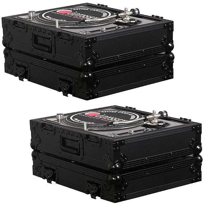 ODYSSEY - Odyssey Black Label Series FZ1200BL Turntable Cases (pair, black)