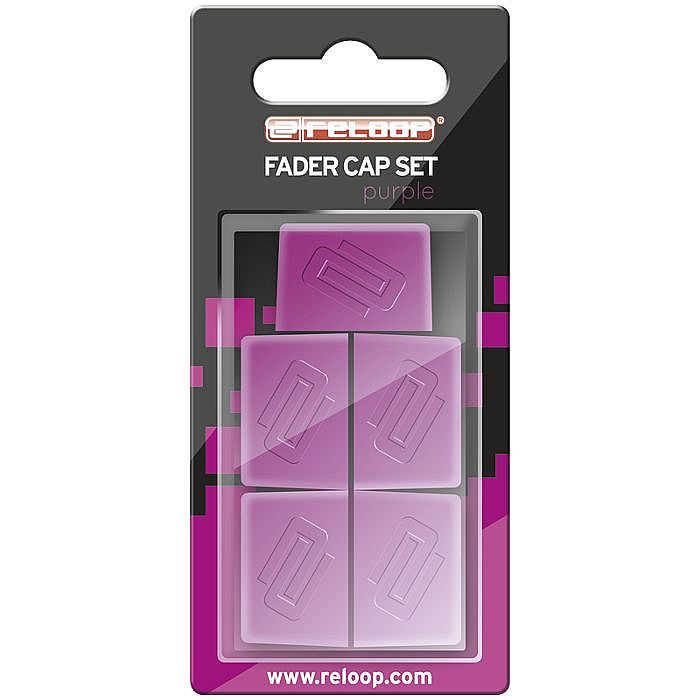 Reloop Fader Cap Set For DJ Mixer/Controller (purple) at Juno Records.