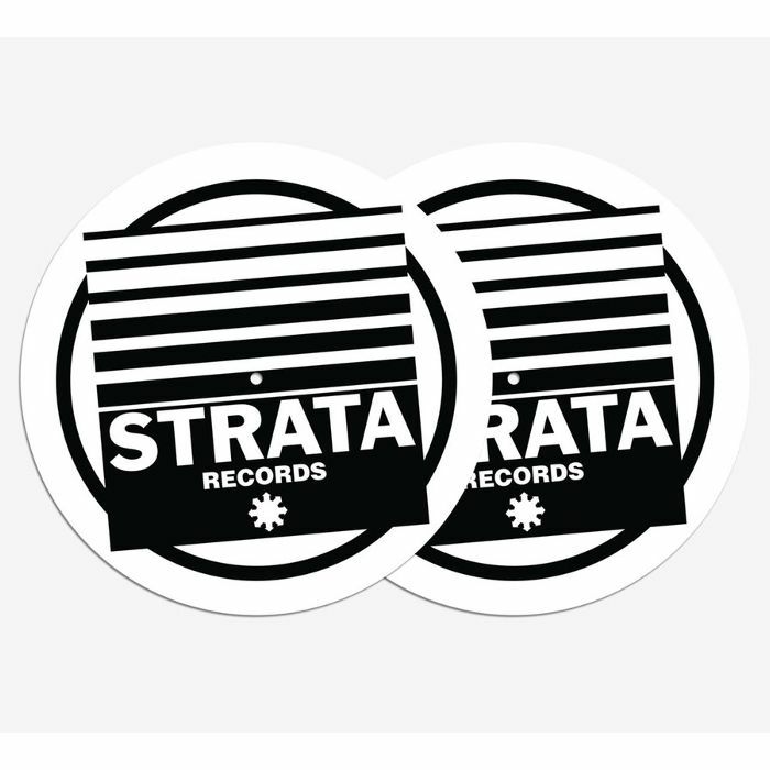 STRATA RECORDS - Strata Records Slipmats (black & white, pair)