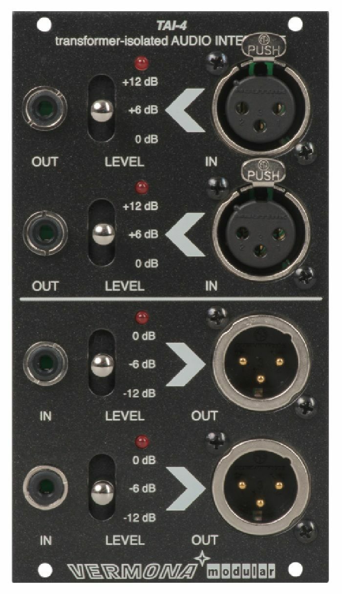 Vermona TAI-4 Transformer-Isolated Audio Interface Module (black)