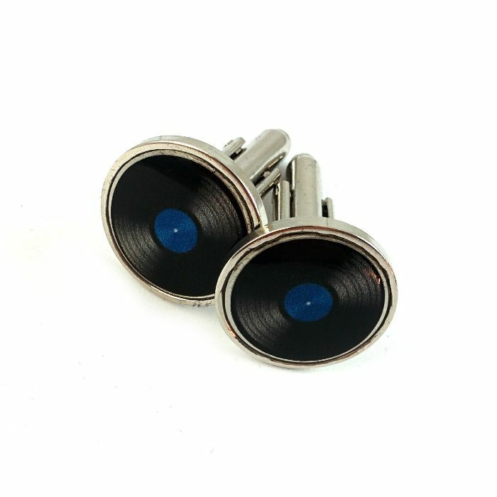 VINYL RECORD CUFFLINKS - Vinyl Record Cufflinks (pair, with carry pouch)
