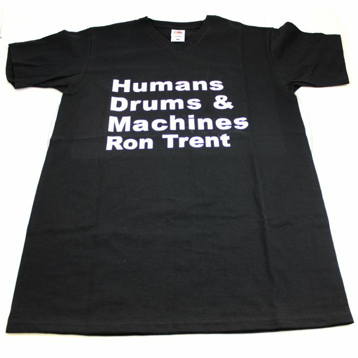 TRENT, Ron - Humans Drums & Machines V Neck T-Shirt (black & white, extra large)