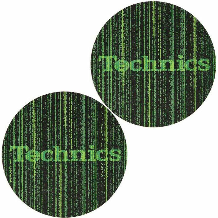 SLIPMAT FACTORY - Slipmat Factory Technics Matrix Slipmats (pair, black/green)