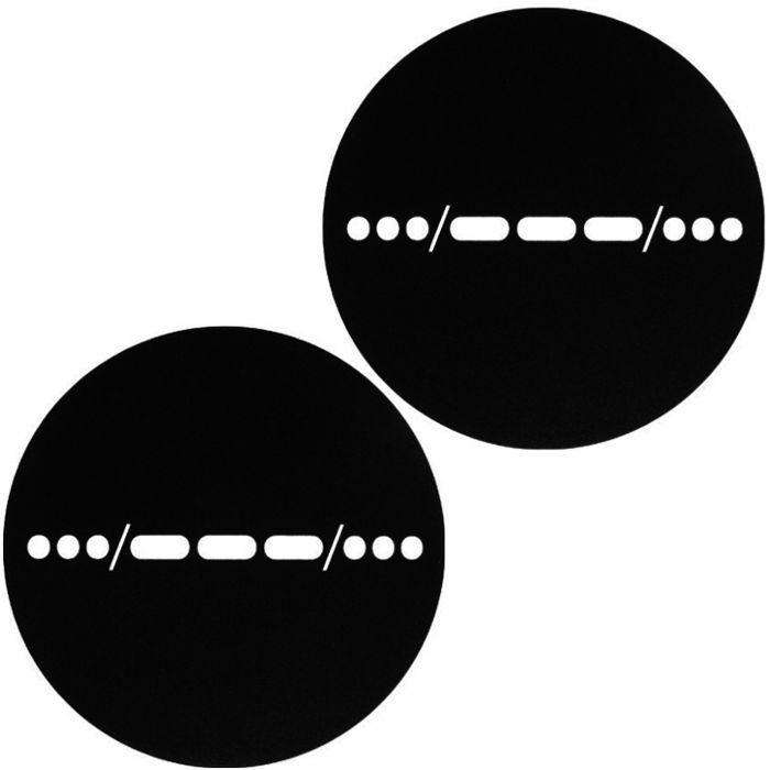 SLIPMAT FACTORY - Slipmat Factory Technics SOS Slipmats (pair, black & white)