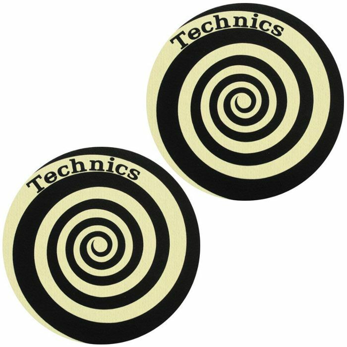 Slipmat Factory Technics Spiral Slipmats (pair, glow in the dark) - Picture 1 of 1