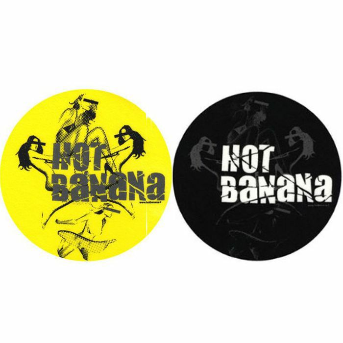 SLIPMAT FACTORY - Slipmat Factory Hot Banana Slipmats (pair, black/yellow)