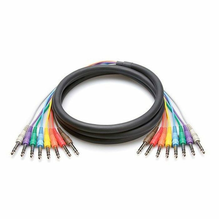 HOSA - Hosa CSS801 8 Way 1/4" TRS Jack Balanced Snake Cable Loom (1m)