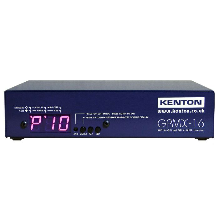 KENTON - Kenton GPMX16 16 Way Bi Directional MIDI To GPI & GPI To MIDI Converter