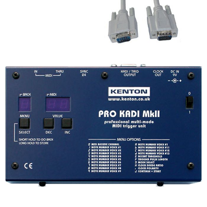 KENTON - Kenton Pro KADI MK2 Versatile MIDI To Trigger Unit (includes KADI cable)