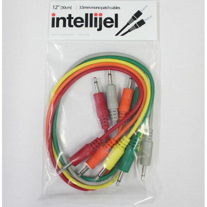 INTELLIJEL - Intellijel 3.5mm Mini Jack Modular Synth Patch Cables (pack of 5, 12"/30cm)