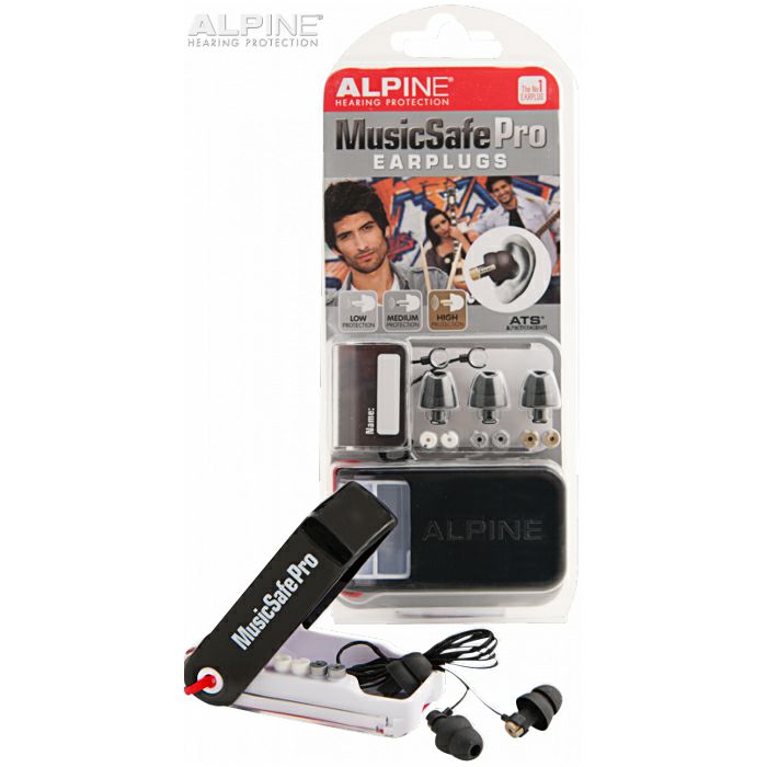 Alpine Musicsafe Pro Earplugs Hearing Protection System (black)