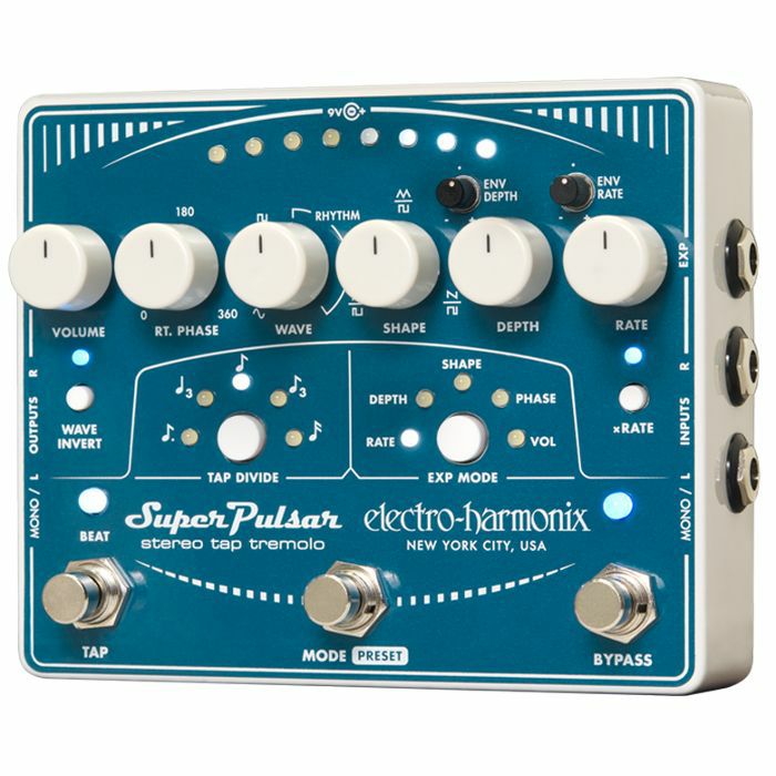 ELECTRO HARMONIX - Electro Harmonix Super Pulsar Stereo Tap Tremolo Effects Pedal