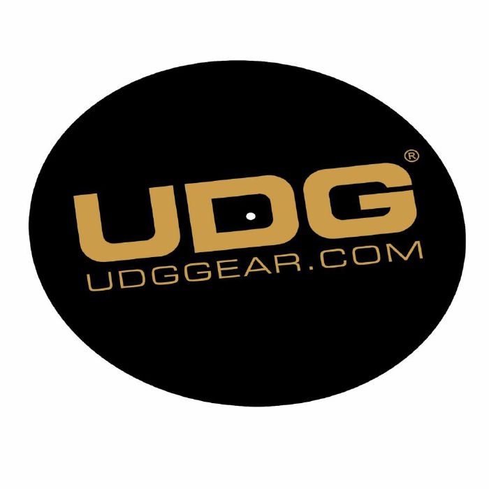 UDG - UDG Logo 12" Vinyl Record Slipmat Set (pair, black/gold)