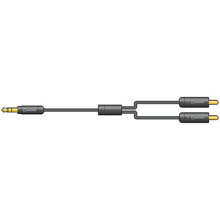 AV LINK - AV Link Precision 3.5mm Stereo Jack Plug To 2 x RCA Plugs (1.5m)