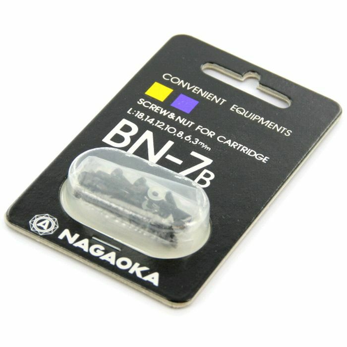 NAGAOKA - Nagaoka BN7B Cartridge Mounting Screws (black)