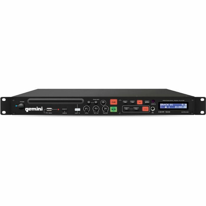 GEMINI - Gemini CDMP-1500 Professional 1U Rackmount Single CD MP3 USB Player