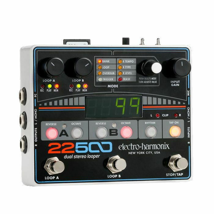 ELECTRO-HARMONIX - Electro-Harmonix 22500 Digital Dual Stereo Looper Effects Pedal