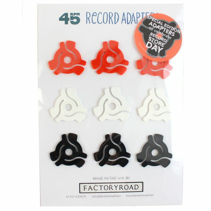 FACTORY ROAD - Factory Road Special Edition Unofficial Record Store Day 45 Adapters (card of 9, red/white/black)