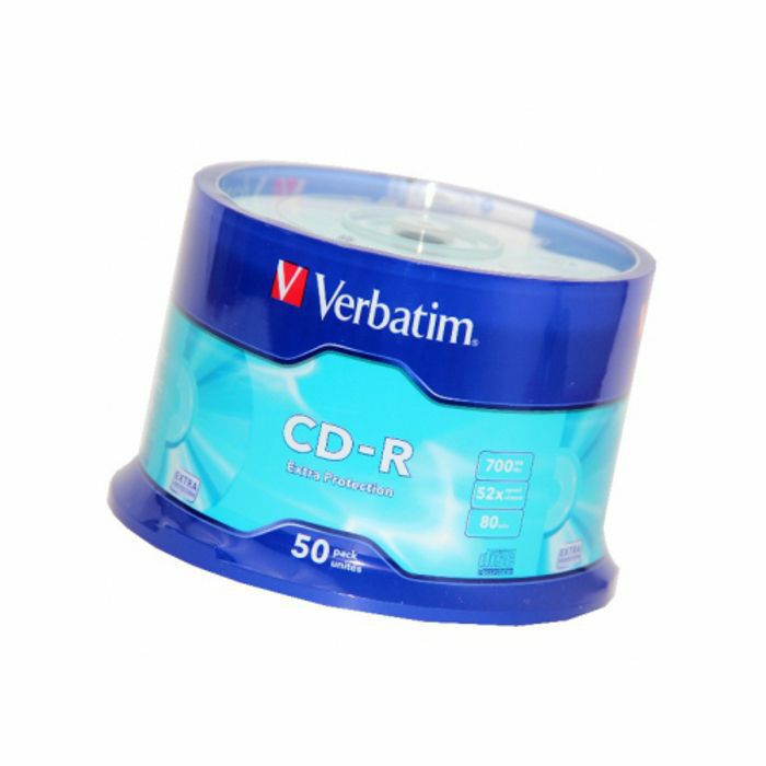 VERBATIM - Verbatim CDR80 700MB Blank Discs (spindle of 50)