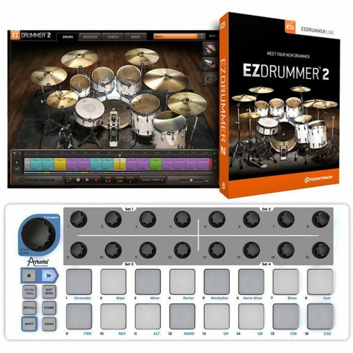TOONTRACK/ARTURIA - Toontrack EZdrummer 2 Drum Production Tool (full version) + Arturia Beatstep Step Sequencer & Controller (SPECIAL LOW PRICE BUNDLE)