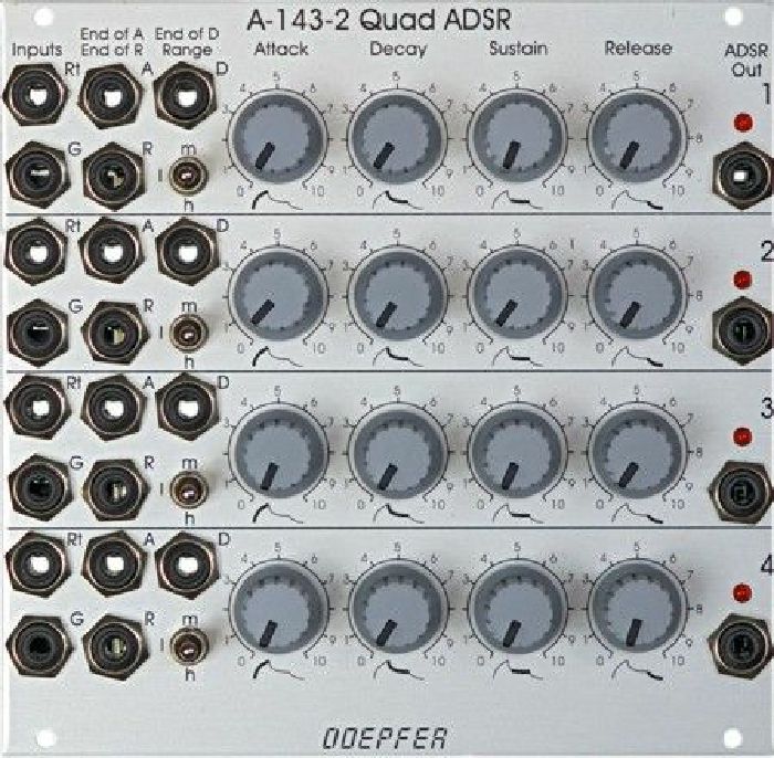 DOEPFER - Doepfer A-143-2 Quad ADSR Attack/Decay/Sustain/release Module (silver)