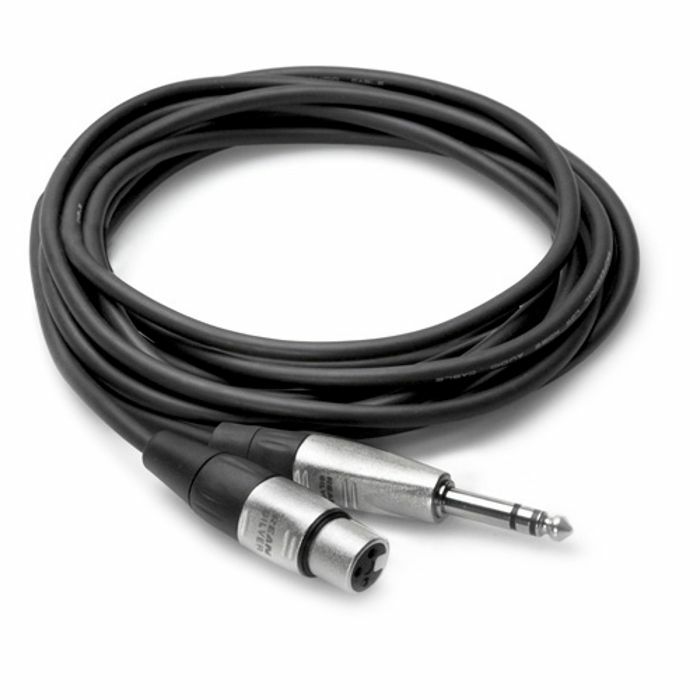 HOSA - Hosa HXS003 Pro Balanced Interconnect Female XLR To Male 1/4" TRS Cable (black, 3ft)
