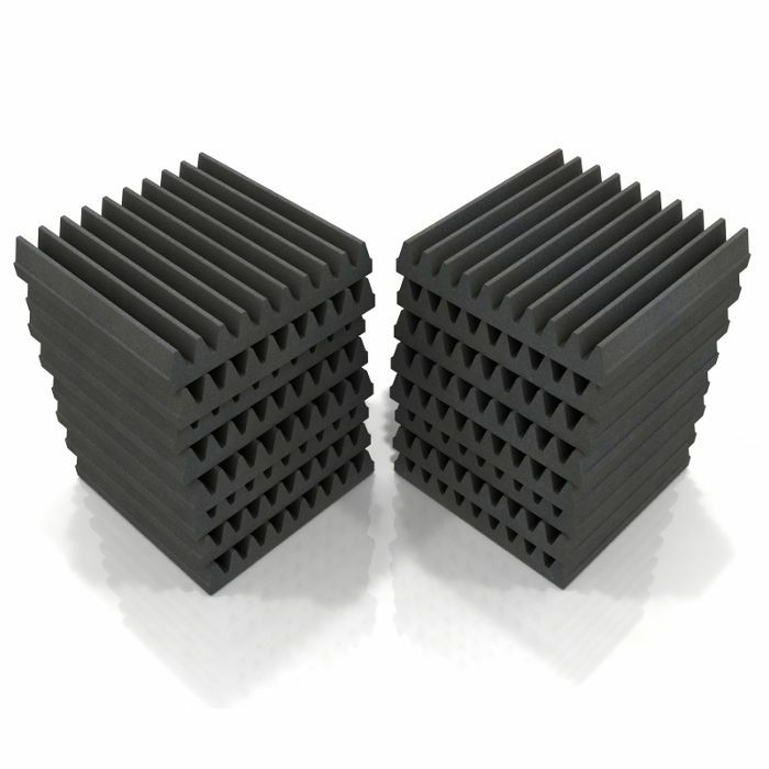 EQ ACOUSTICS - EQ Acoustics Classic Wedge 30 Acoustic Foam Tile (charcoal grey, pack of 16 tiles)