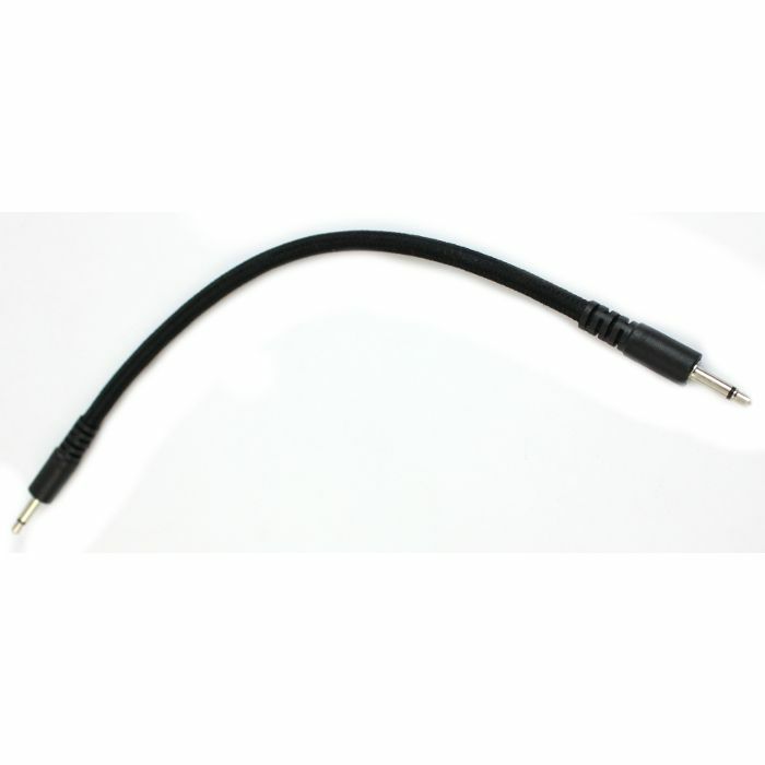 BRAIDED PATCH CABLE - 1/8" Jack Braided Patch Cable (black, 9" length)