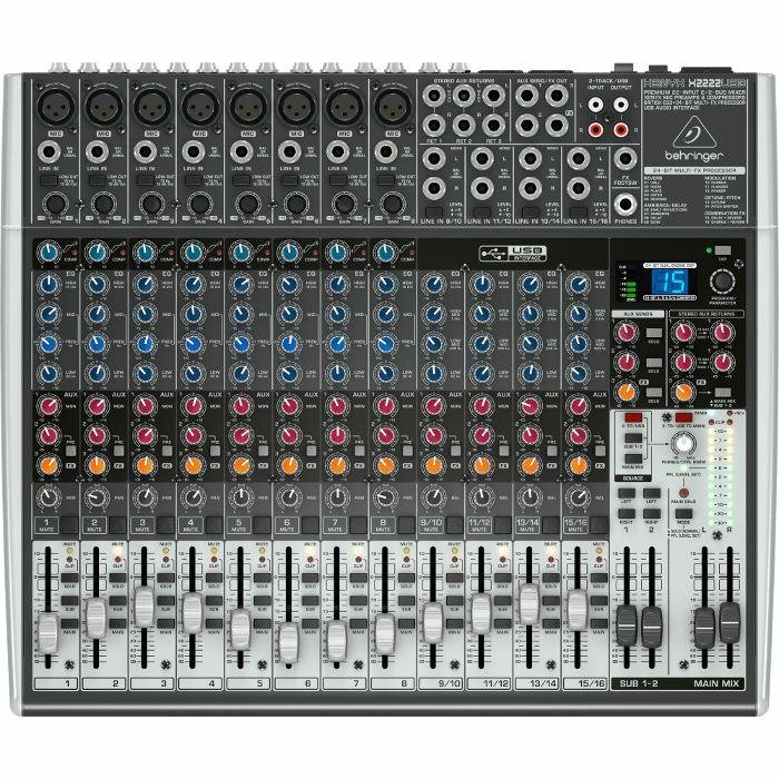 BEHRINGER - Behringer Xenyx X2222 USB Mixer With Tracktion Recording Software