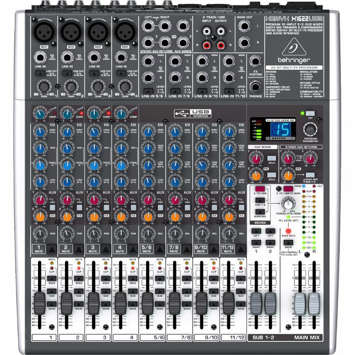 BEHRINGER - Behringer X1622 USB Xenyx Mixer With Tracktion Recording Software
