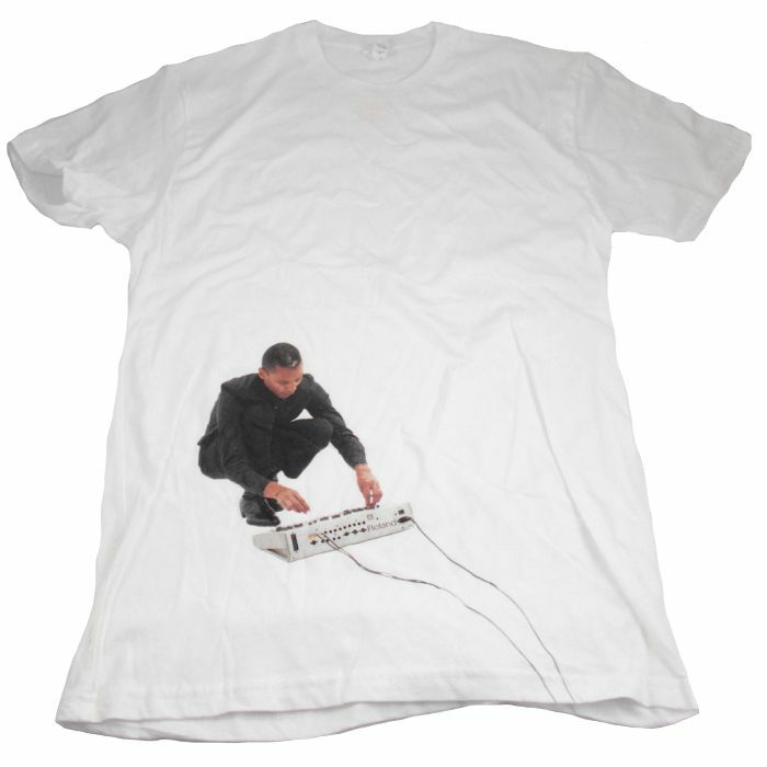 AXIS - Jeff Mills Exhibitionist 2 T-Shirt (white with album print & Axis logo, medium)