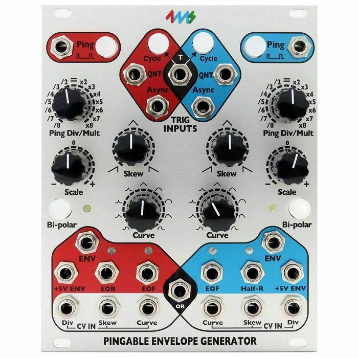 4MS - 4ms Pingable Envelope Generator Dual Envelope Generator Module (silver)