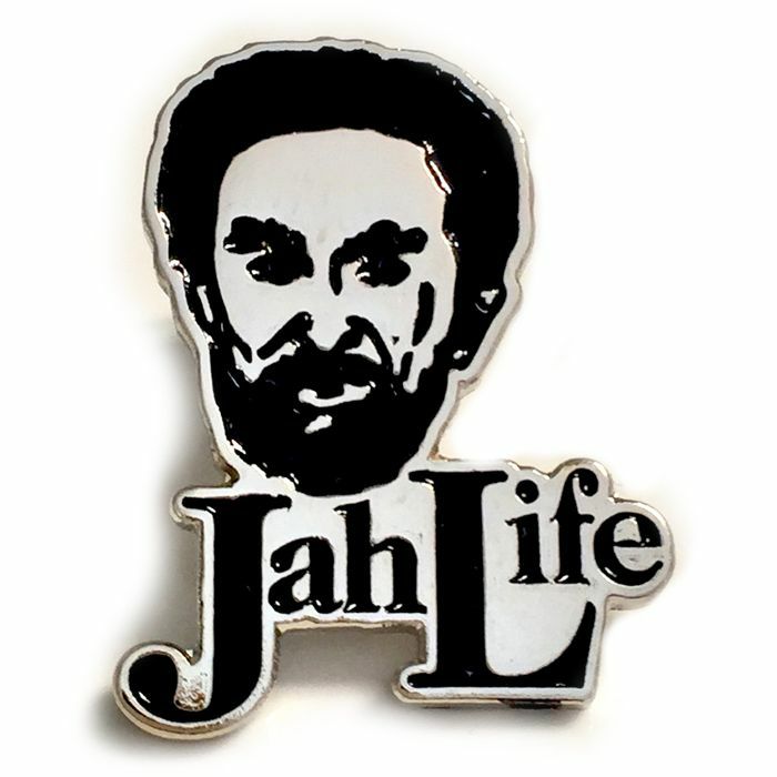 JAH LIFE - Jah Life Enamel Pin Badge (silver & black)