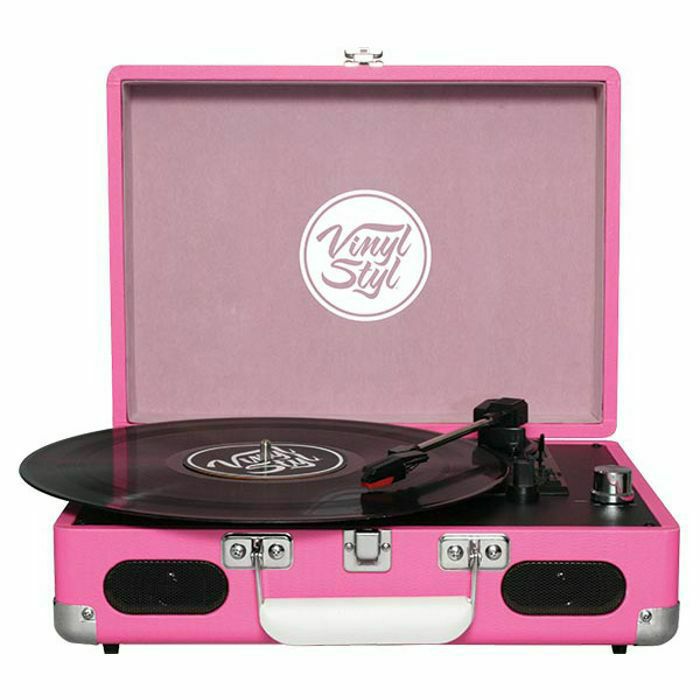VINYL STYL - Vinyl Styl Groove Portable 3 Speed Turntable (pink)
